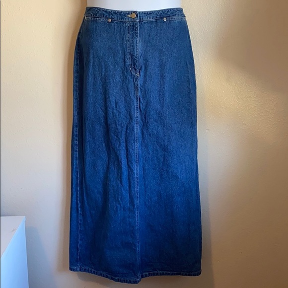 Eddie Bauer Dresses & Skirts - Vintage Eddie Bauer Denim Maxi Skirt